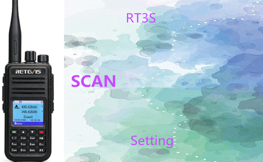 How to set Retevis RT3S scan